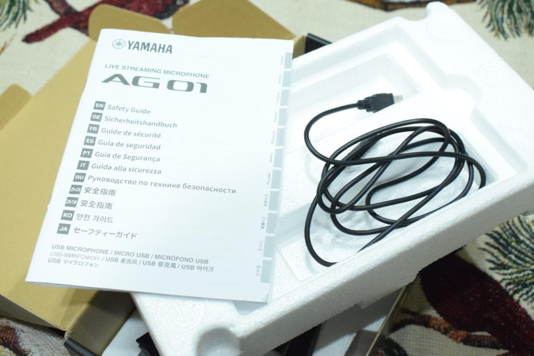YAMAHA AG01　配信向けマイク 箱・ケーブル・説明書付