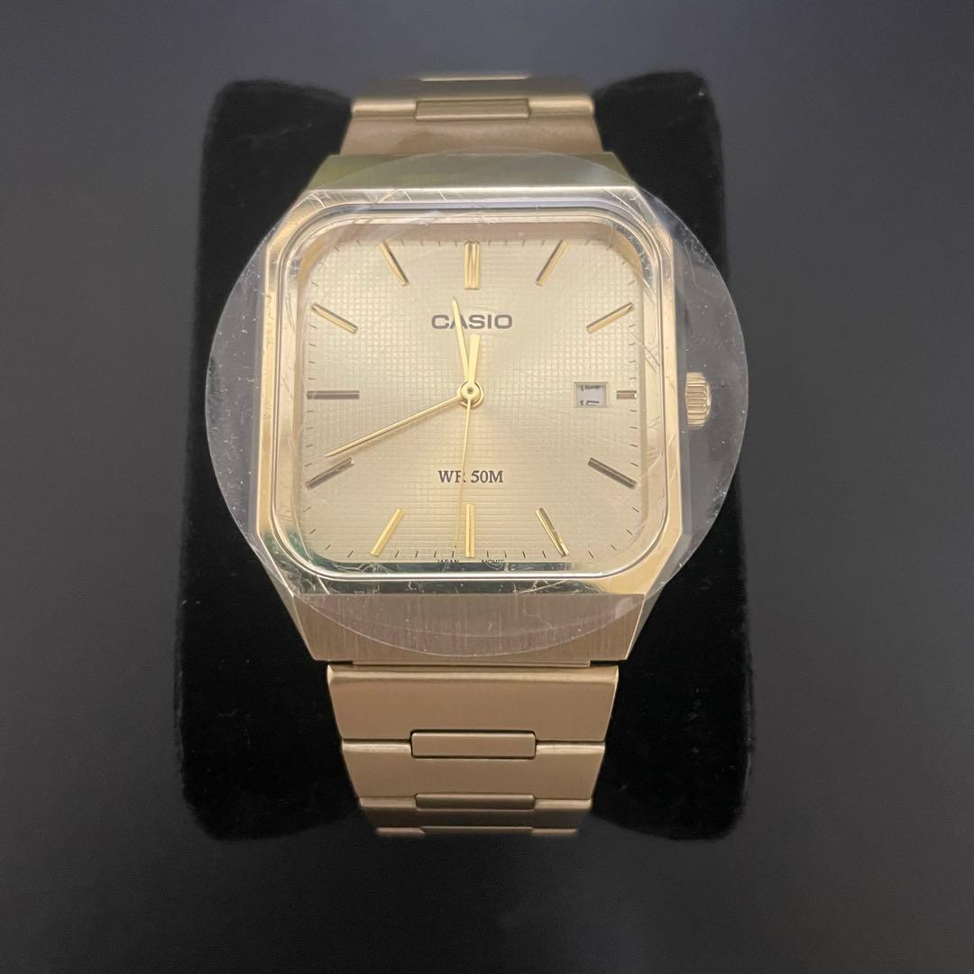 【新品】【希少】CASIO カシオ MTP-B185G-9A ゴールド