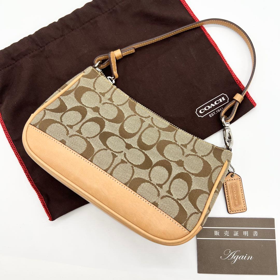 バッグ Coach 6094 Signature Accessory pouch y2k