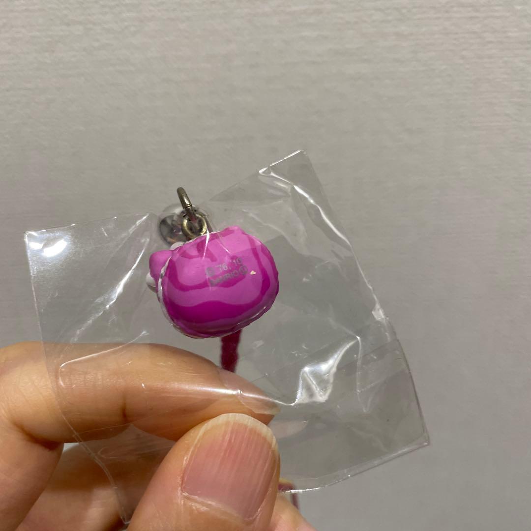 【激レア】ハローキティ　ストラップ　スイーツ　マカロン　ピンク　新品未使用