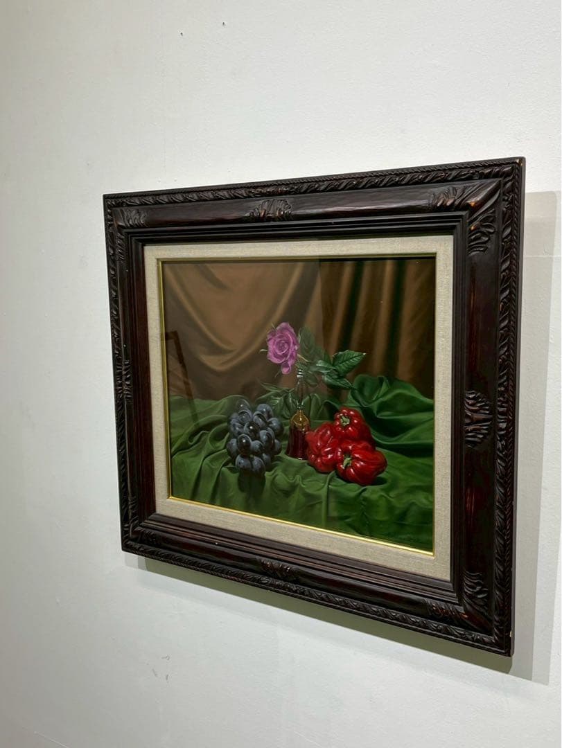 三嶋哲也「果実とバニティー」油彩画