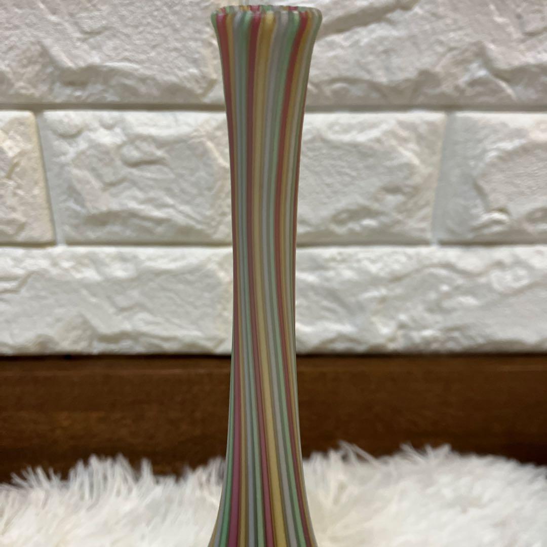 一輪挿し　花瓶　ベネチアンガラス調