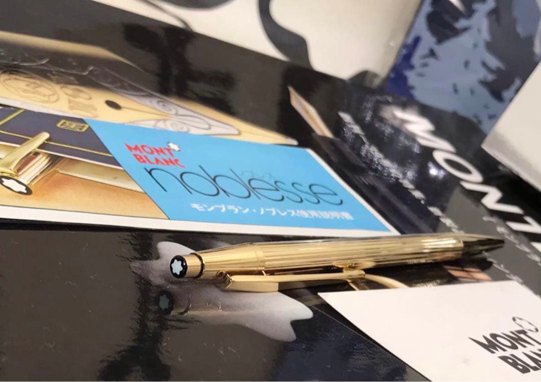 モンブラン　ボールペン★極美品！金運を呼ぶ総金張り銘品★ノブレスNo1947稀型