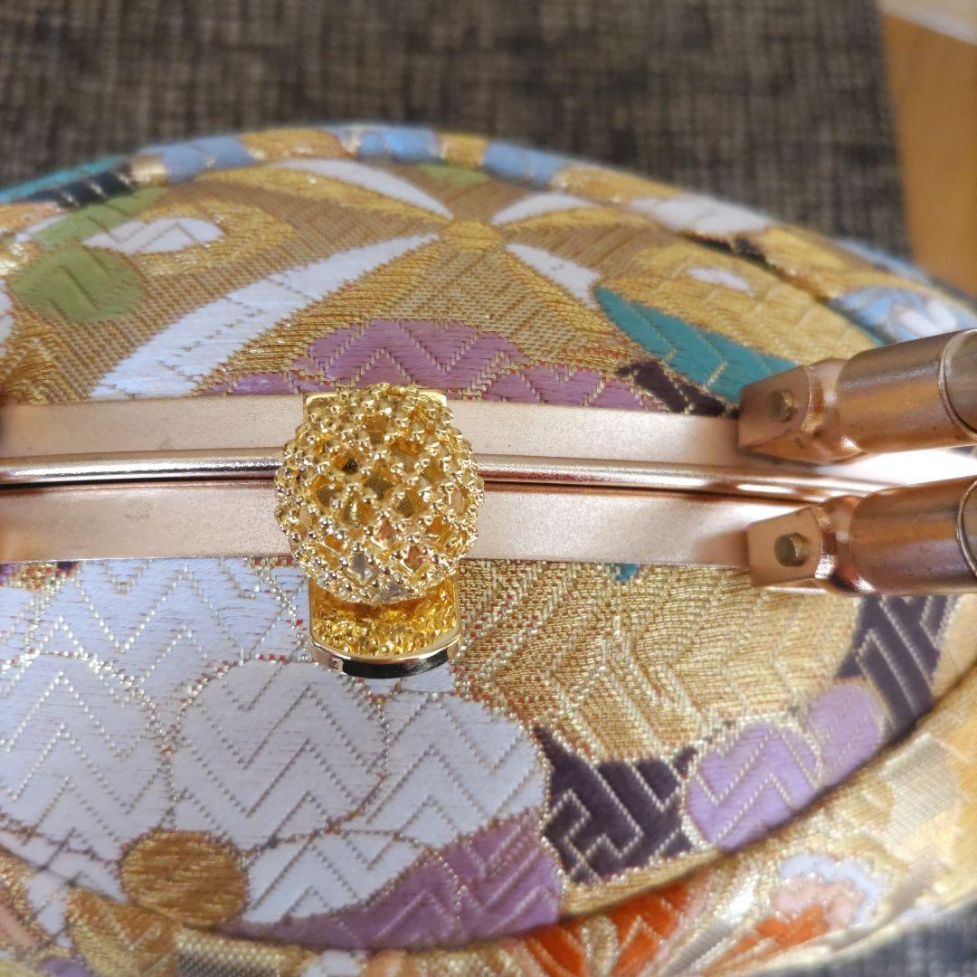 8/18まで 華やかな模様の和装用バッグと草履のセット