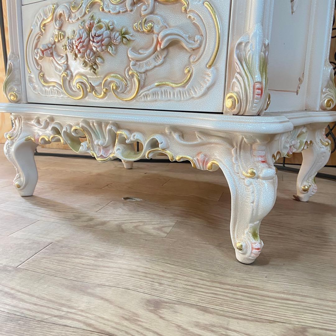 4段チェスト　ロココ調　猫脚 プリンセス ヨーロピアン 姫系⑥