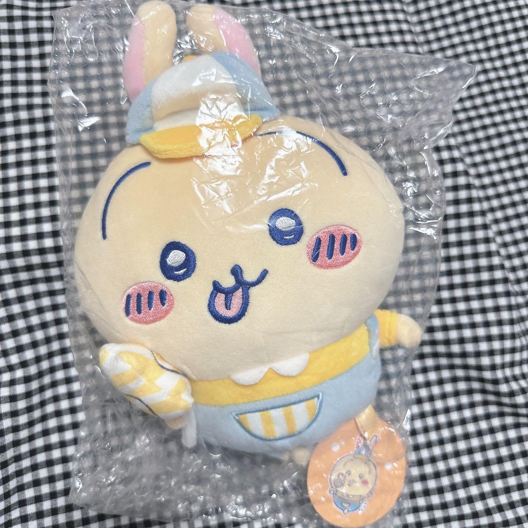 お顔厳選【新品タグ付き】ちいかわゆうえんち　うさぎ　ぬいぐるみ　S  ゆうえか