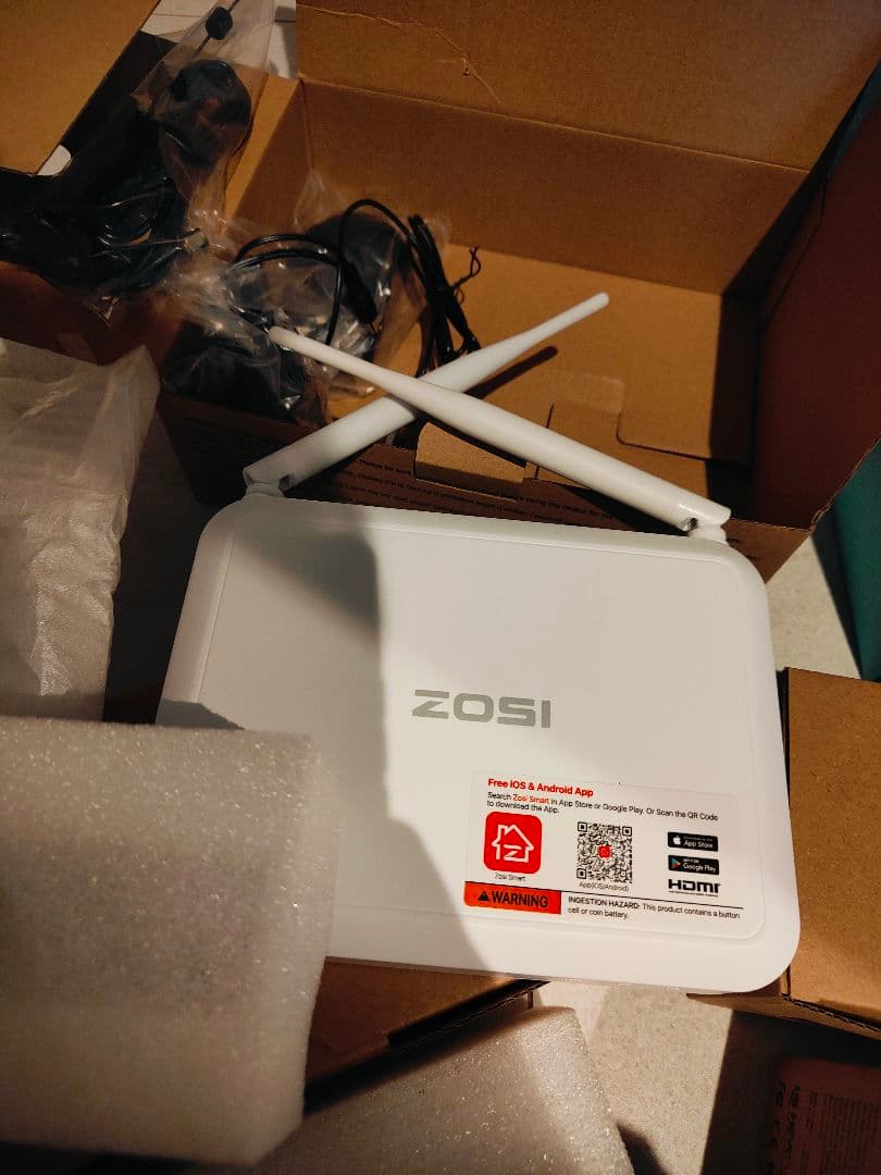 ZOSI Wi-Fi　防犯カメラ 4台セット NVR 3MP　監視カメラ