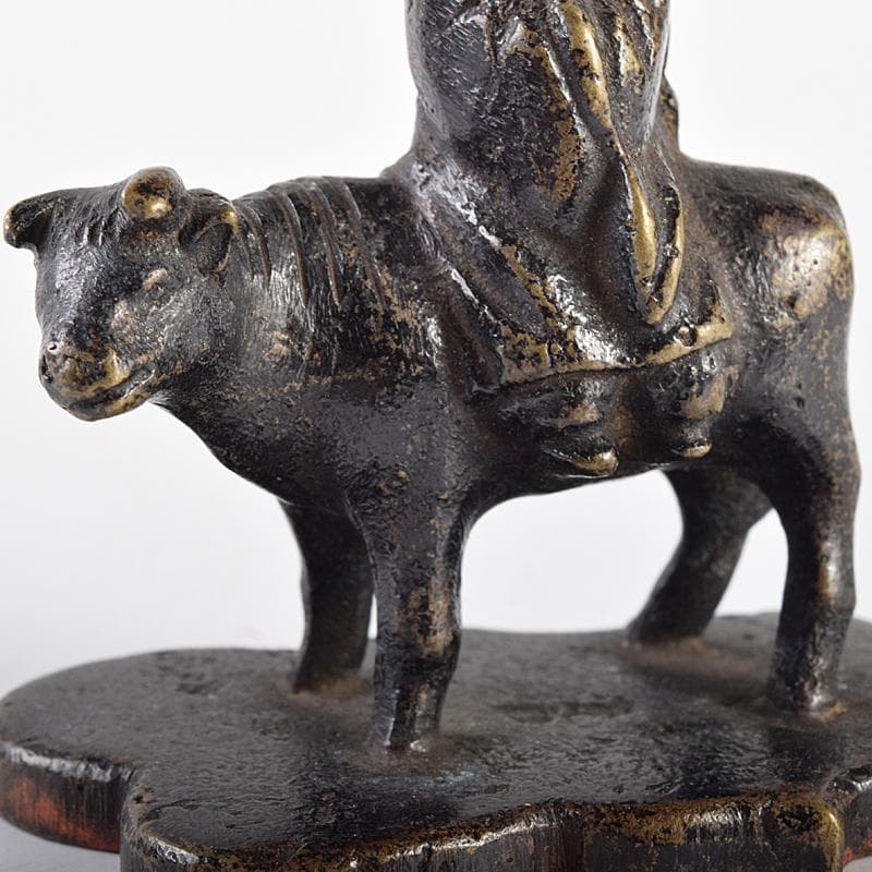 中国　古銅宣徳銅　篆刻　人物摘　獅子摘など　印材　5点まとめて　G　R7651