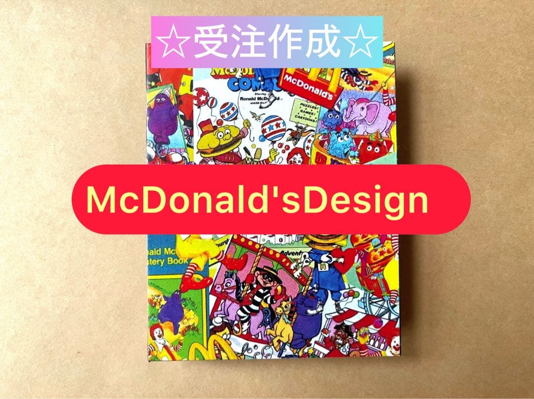 【craft book♡受注制作】McDonald's Design +シール付