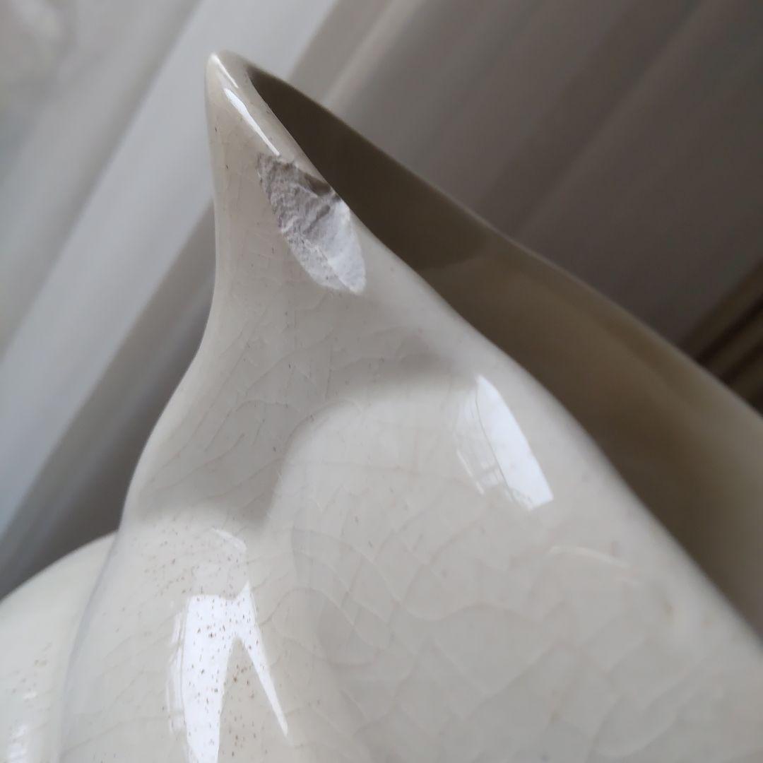 フランス　アンティーク　ロンシャン　水差し　ピッチャー　ジャグ　ピシェ　陶器