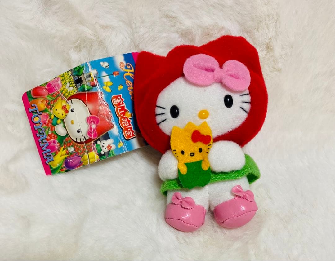 【希少】ハローキティ 富山限定 チューリップ ボールチェーン キティ