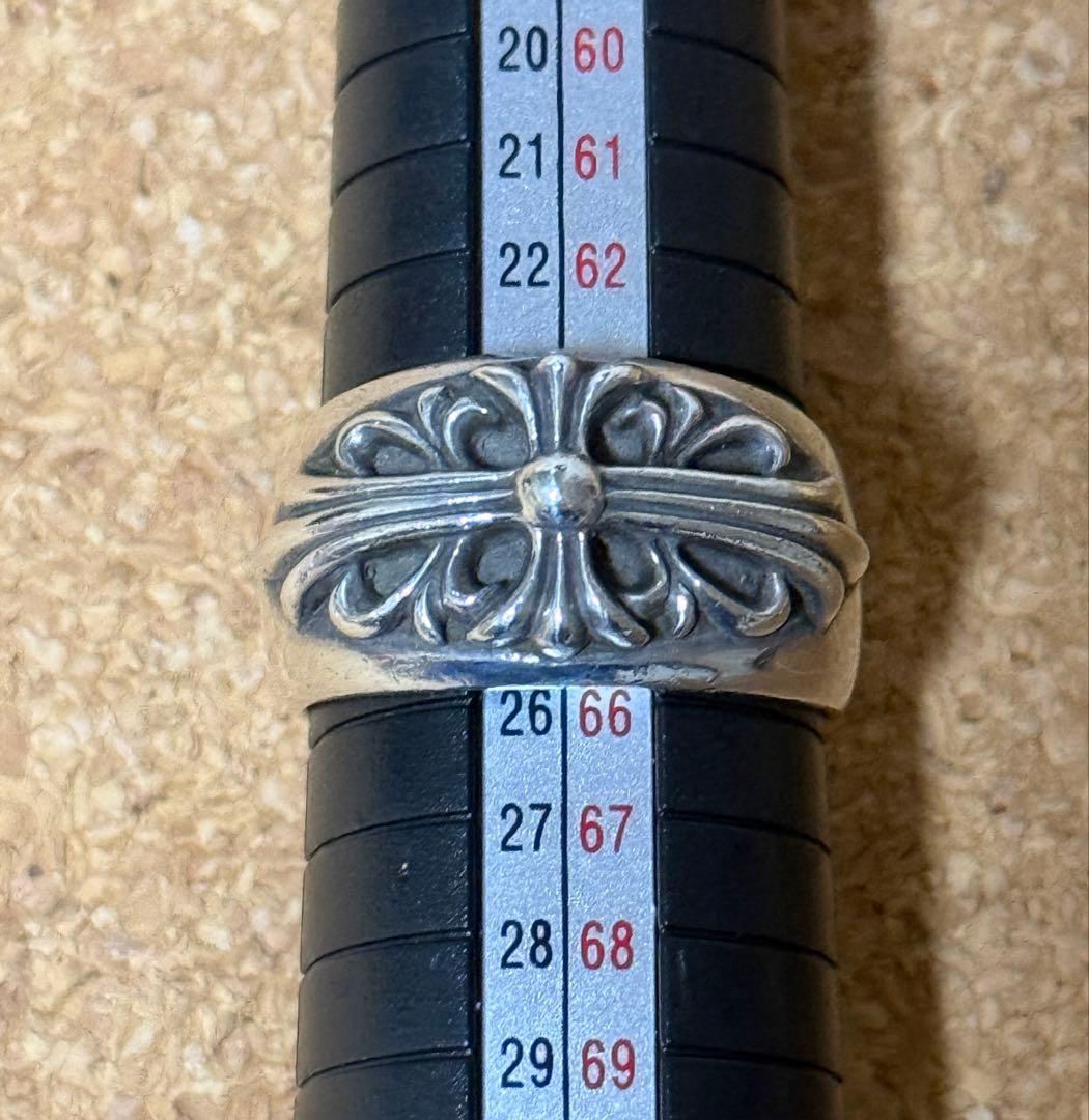 CHROME HEARTS フローラルクロスリング 26号