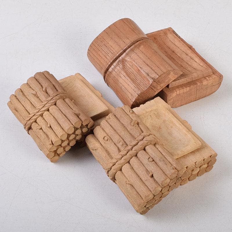 茶道具　木彫り　光銘　薪香合　舟香合など　５点まとめて　V　R9286