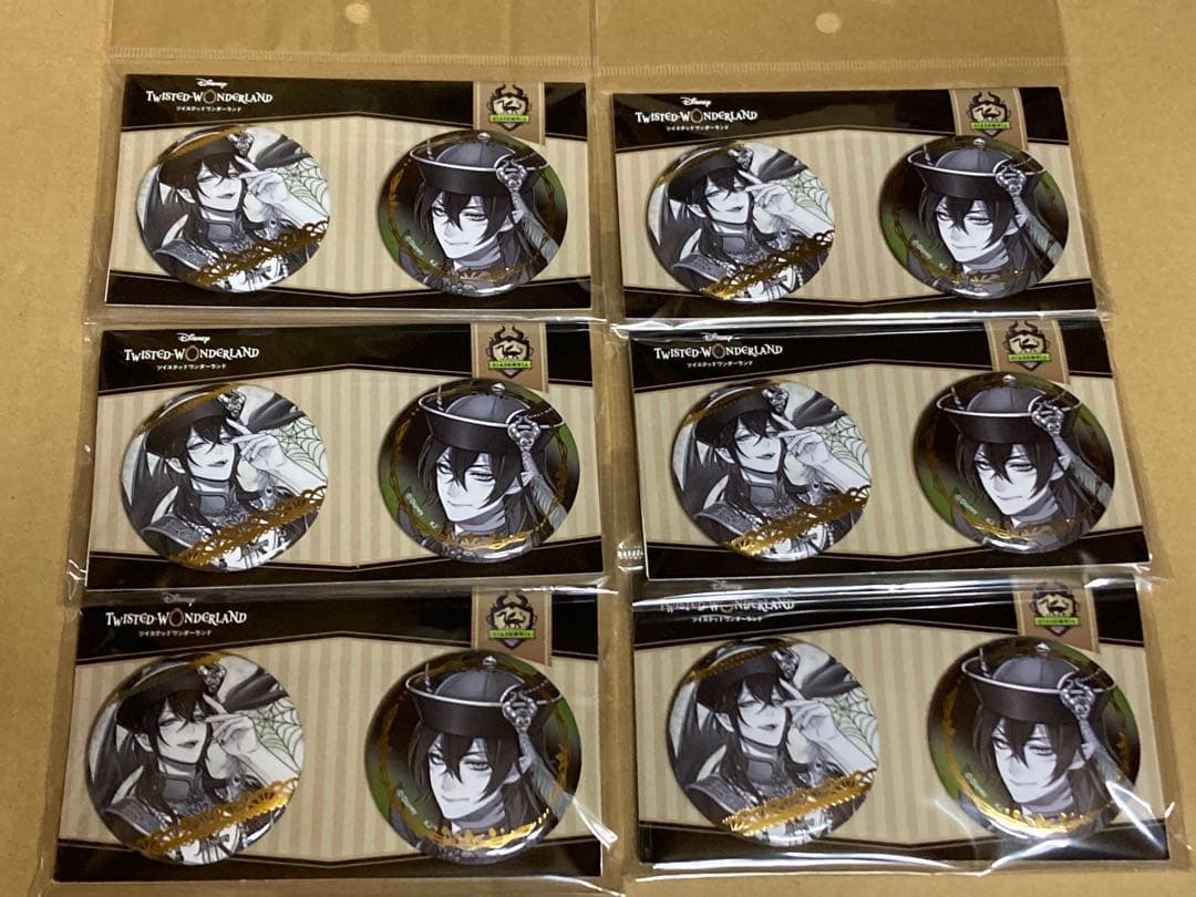 ツイステ　箔押し　缶バッジ　マレウス