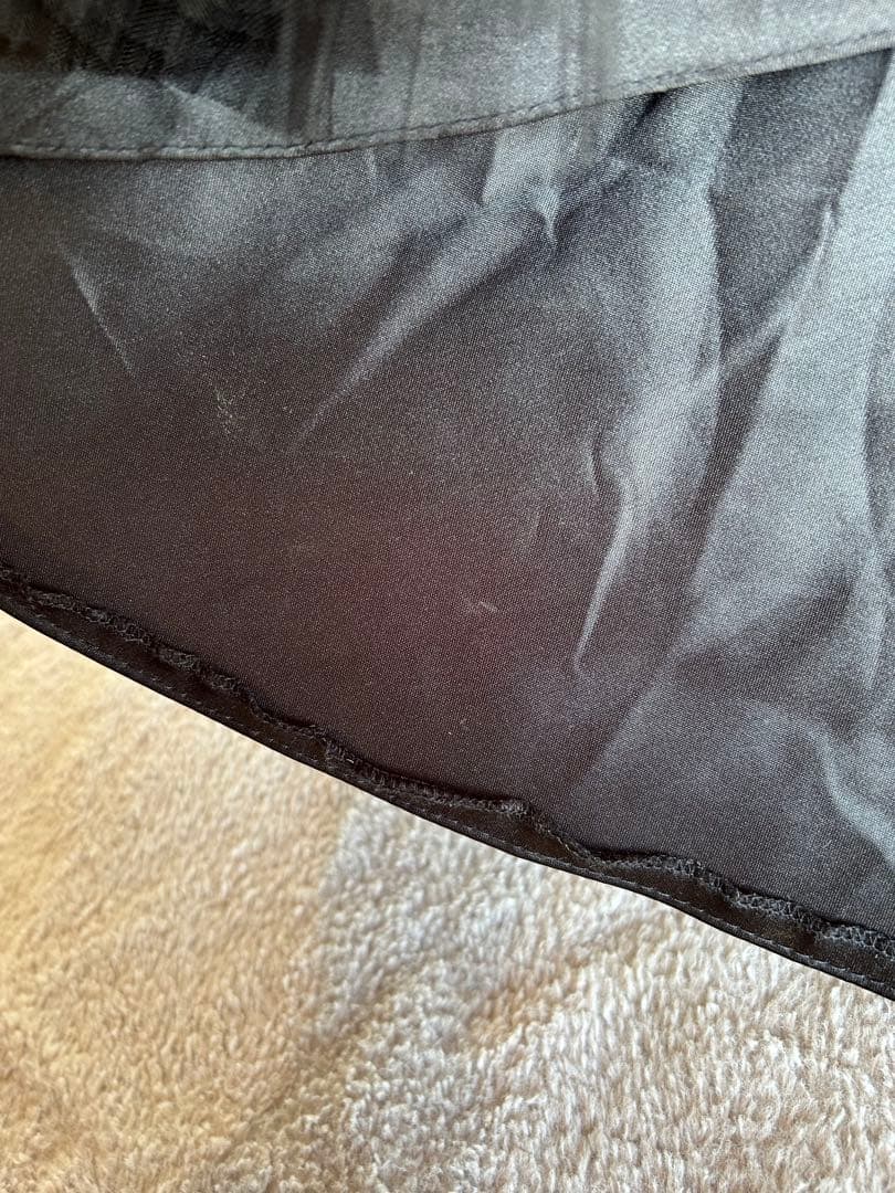 【美品】ディープV ブラックウェディングドレス