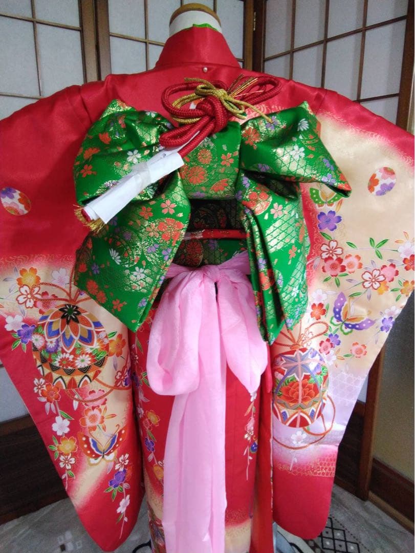 ちばです。7歳向け・化繊・お着物のセット