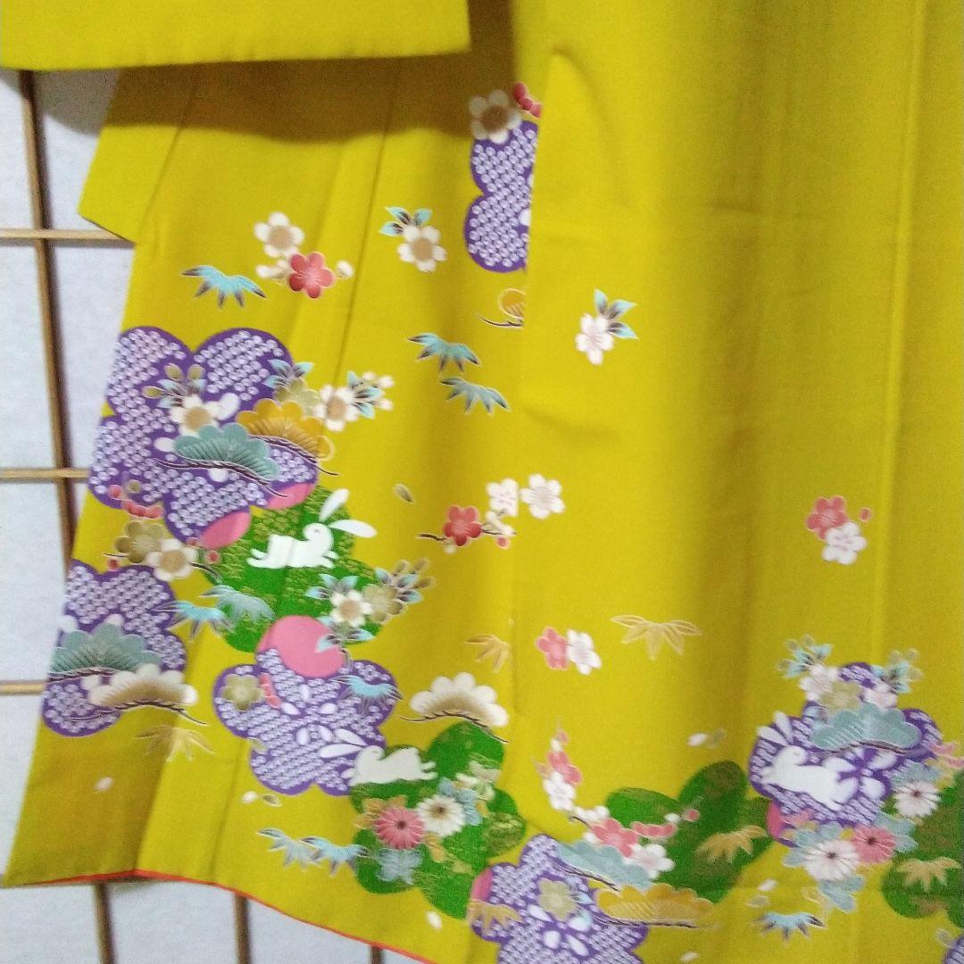 ちばです。7歳向け・化繊・お着物のセット