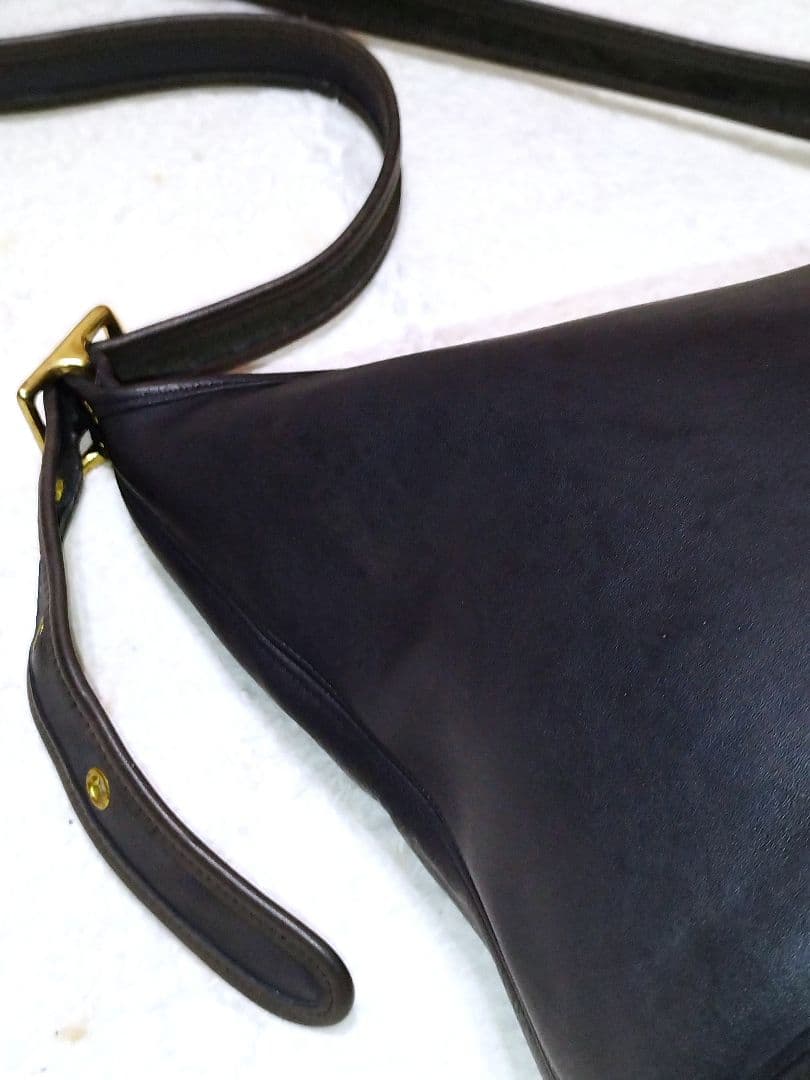 COACH オールドコーチ 9953 ショルダーバッグ バケツ 黒 革