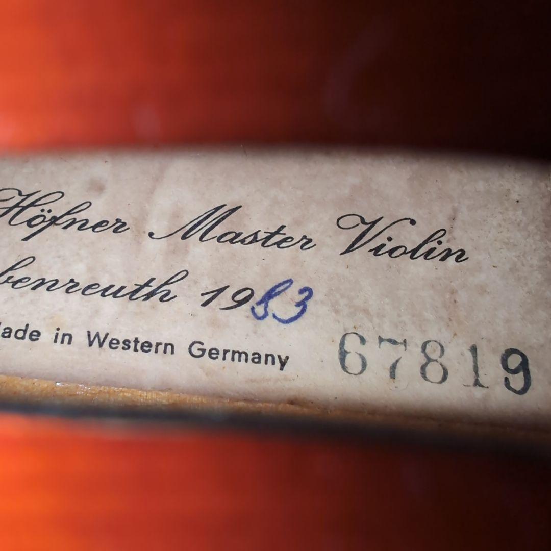 美品✨Karl Hofner Bubenreuth 1983 4/4 バイオリン
