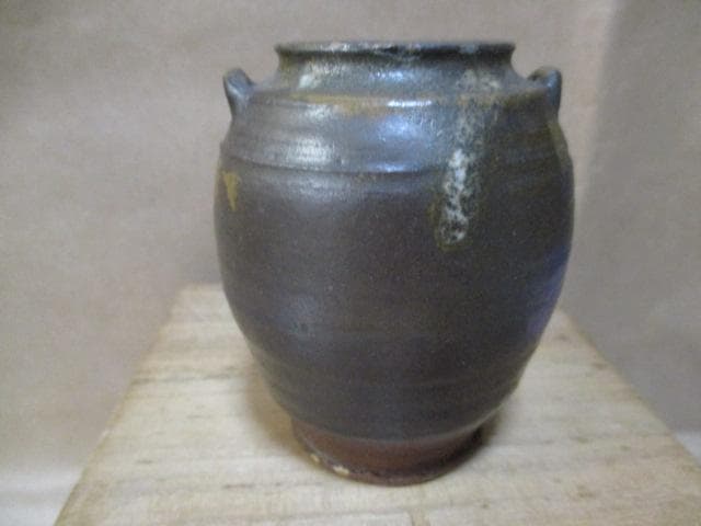 唐物　肩衝双耳茶入　I34-2