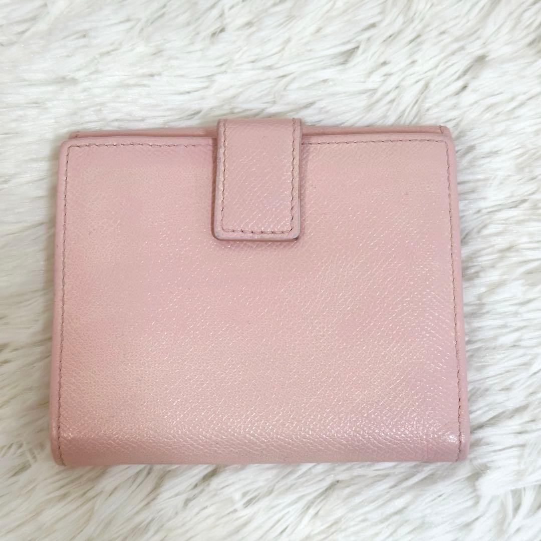 NFC認証 Ferragamo 折り財布 ガンチーニ ロゴクリップ ゴールド