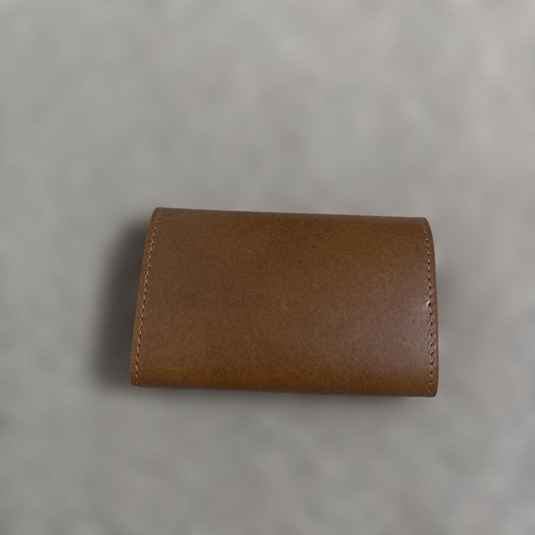 abrAsus ブラウン 折りたたみミニ財布