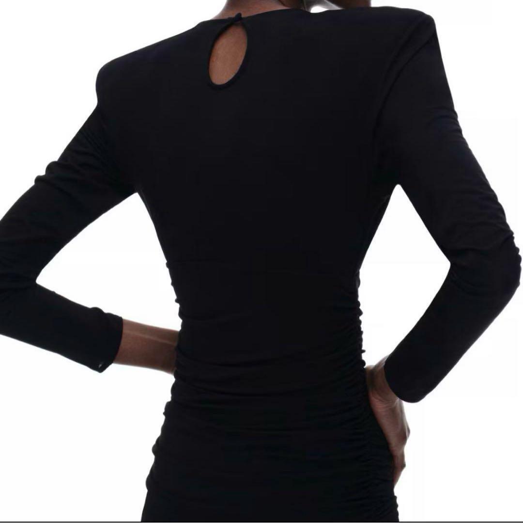 美品✨magda butrym  ローズモチーフショルダーパッドワンピース