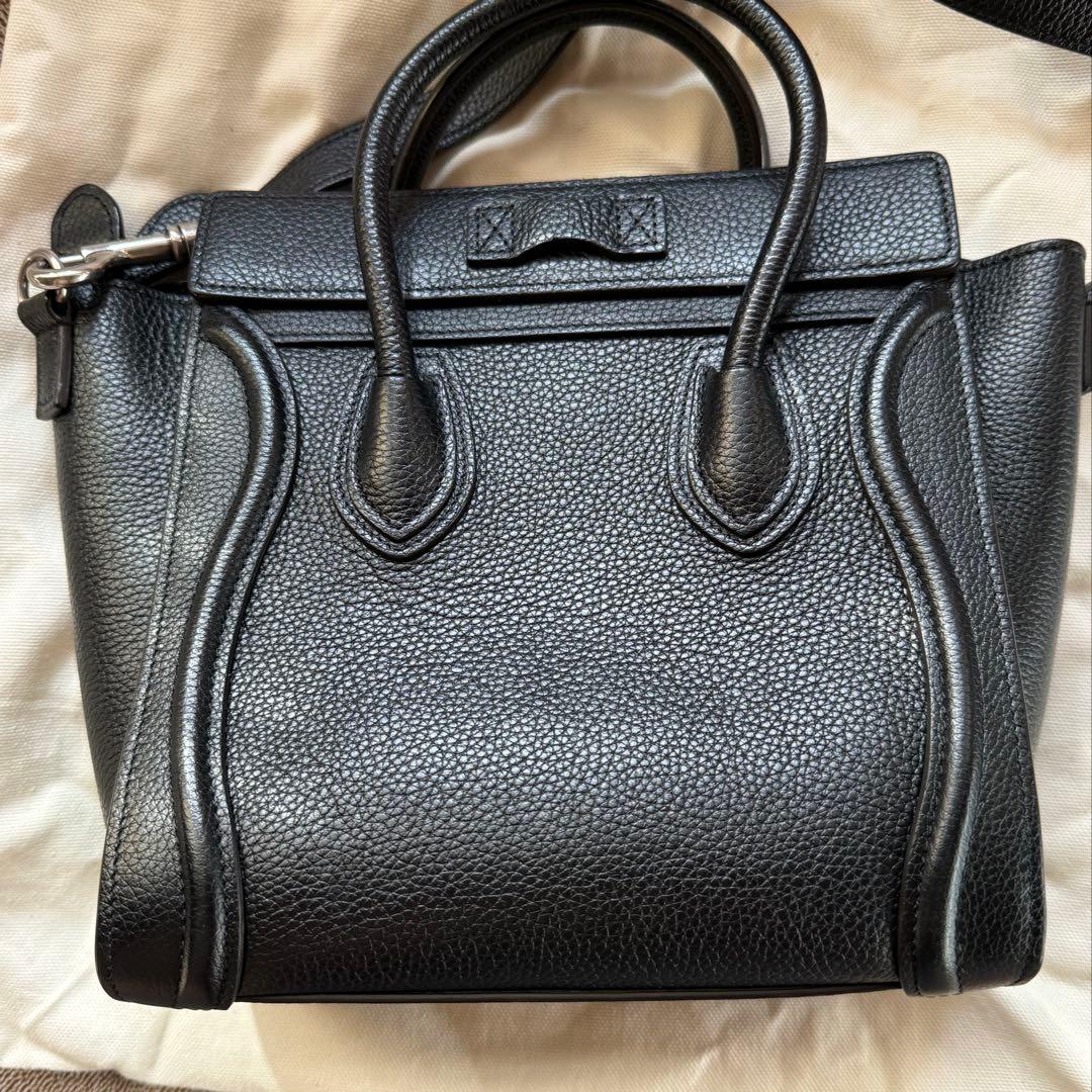 mame CELINE ラゲージナノ ブラック ショルダーバッグ