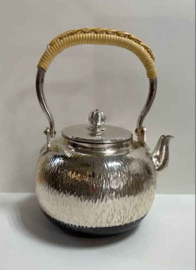 新品　銅瓶　石目模様　湯沸　ヤカン　茶器