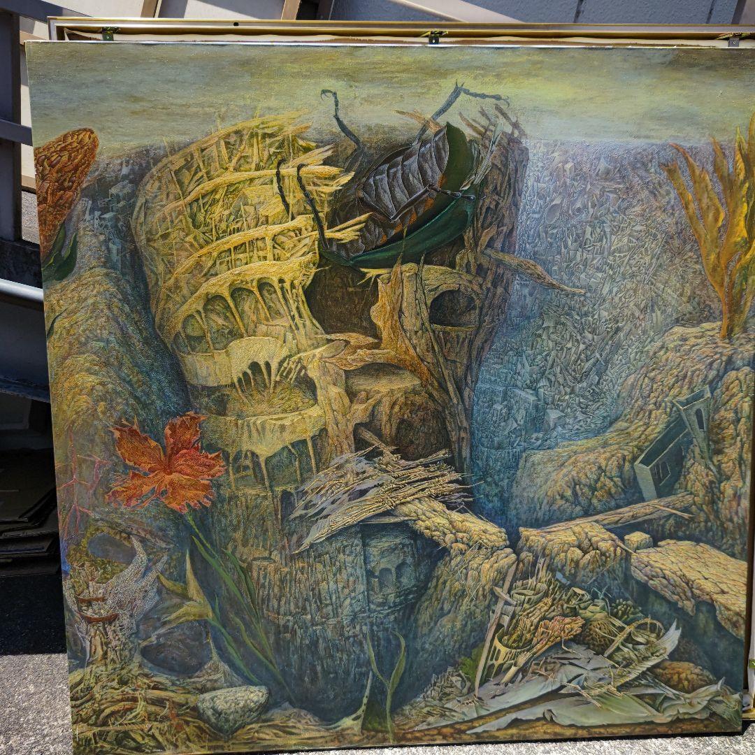 塚本聰「瞑想の中で」S100号油彩、超巨大画、何百ページの小説＃寺田コレクション