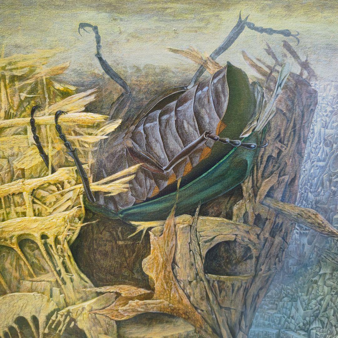 塚本聰「瞑想の中で」S100号油彩、超巨大画、何百ページの小説＃寺田コレクション