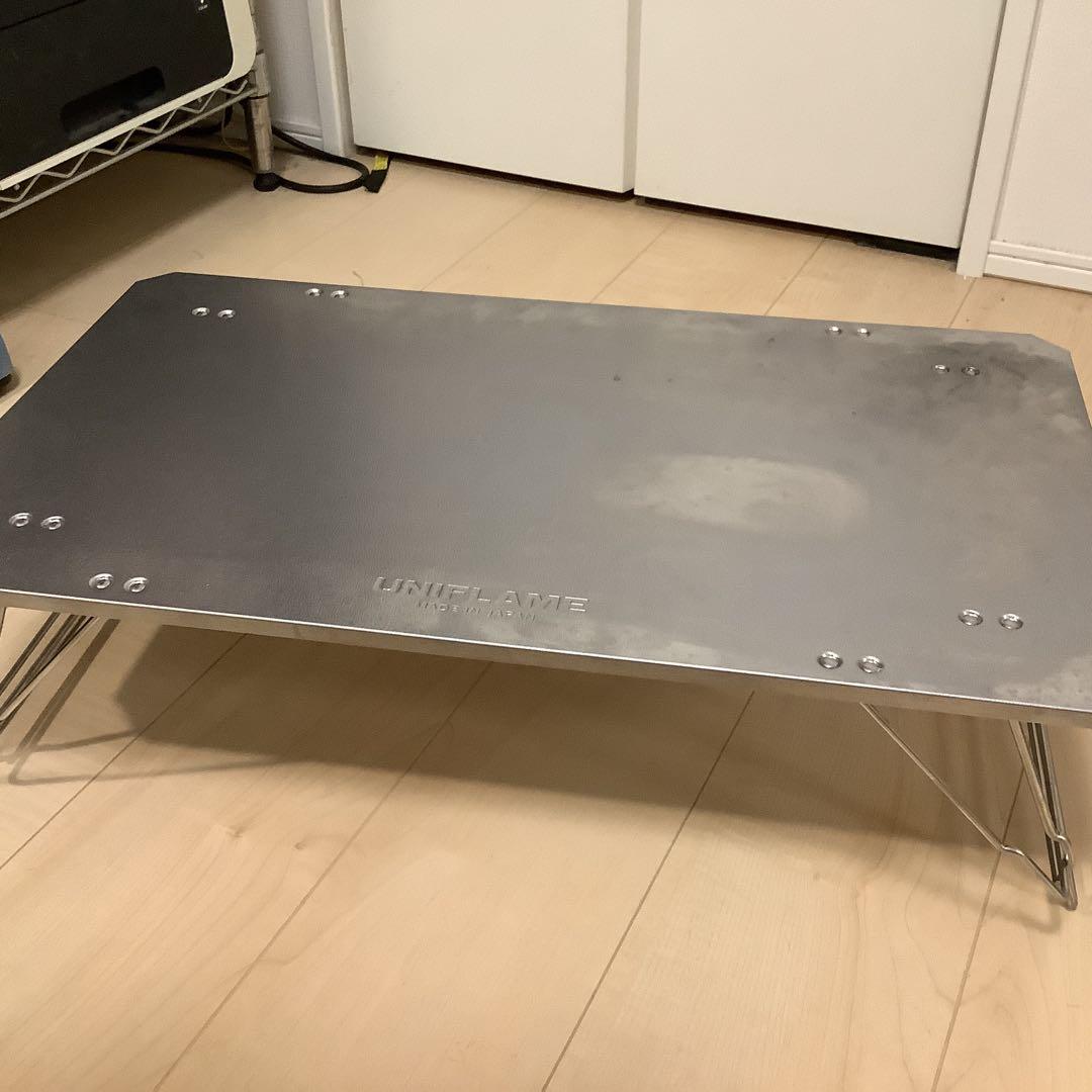 美品ユニフレームフィールドラック、純正天板、収納袋セット