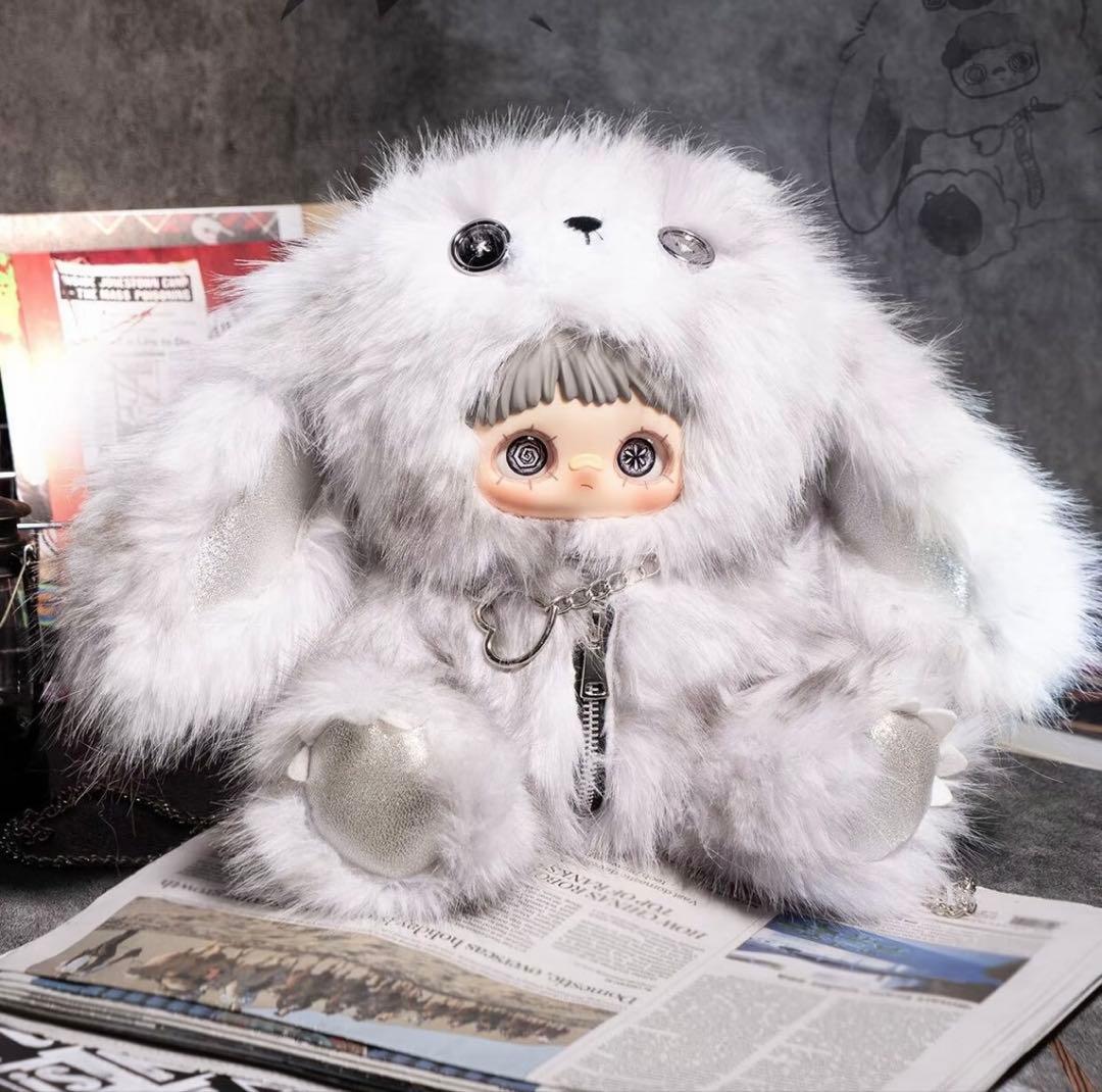 【最安値】MayMei 霉霉 反逆ぬいぐるみシリーズ 400％ 白うさぎ　バッグ