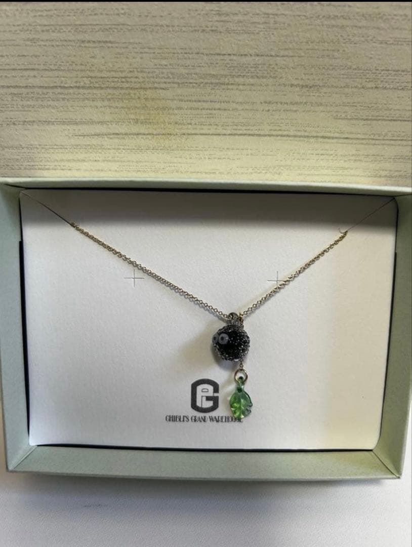 ジブリパーク　HARIO ネックレス　クロスケ まっくろくろすけ