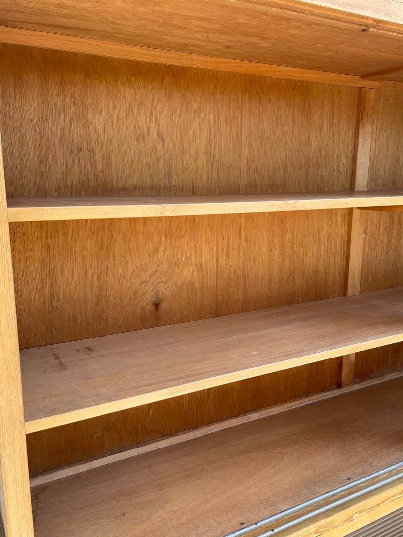 稀少/当時物/大型/水屋箪笥/箪笥/ガラス棚/食器棚/収納棚/小引き出し/②