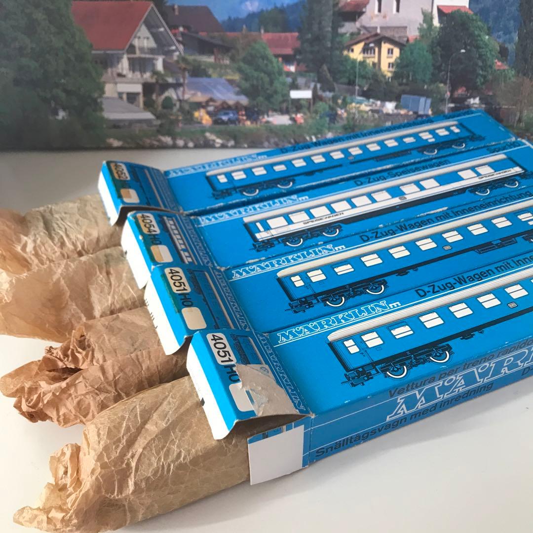 メルクリン HO 4051 4052 4054 急行列車用客車 元箱付 ブリキ製