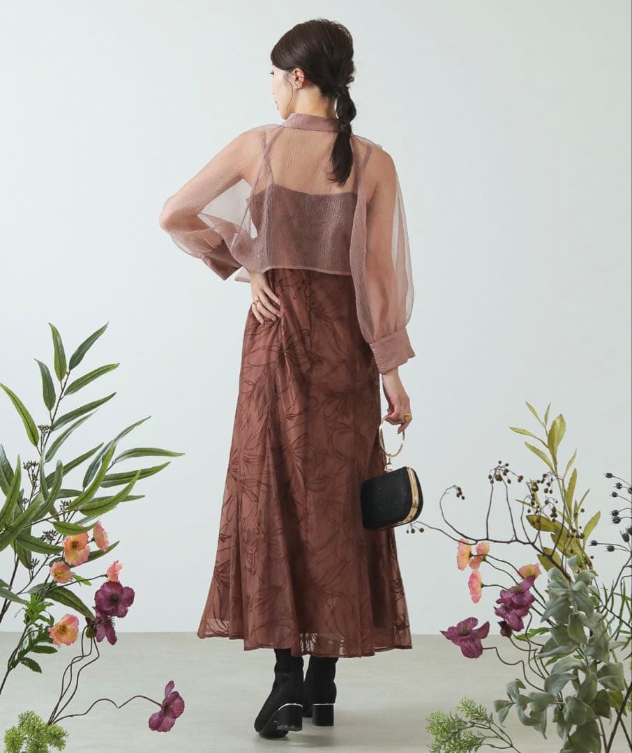 kana ボウタイワンピース　お呼ばれドレス