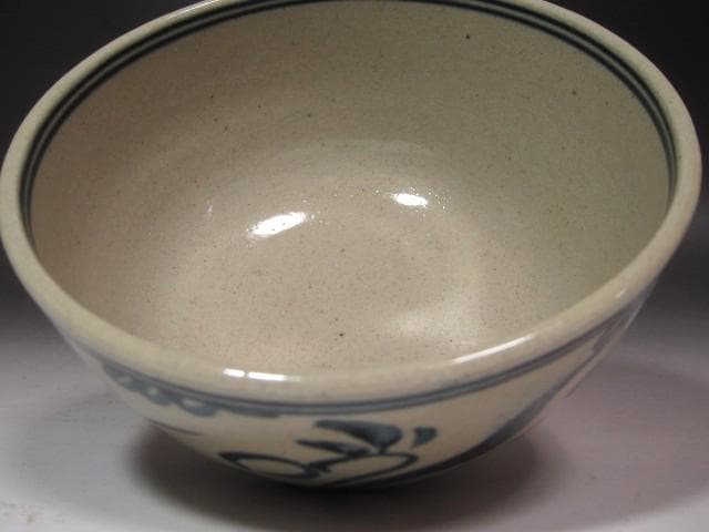 ★　膳所焼　安南写唐津文茶碗　裏千家　十四代　淡々斎の花押がございます★x571