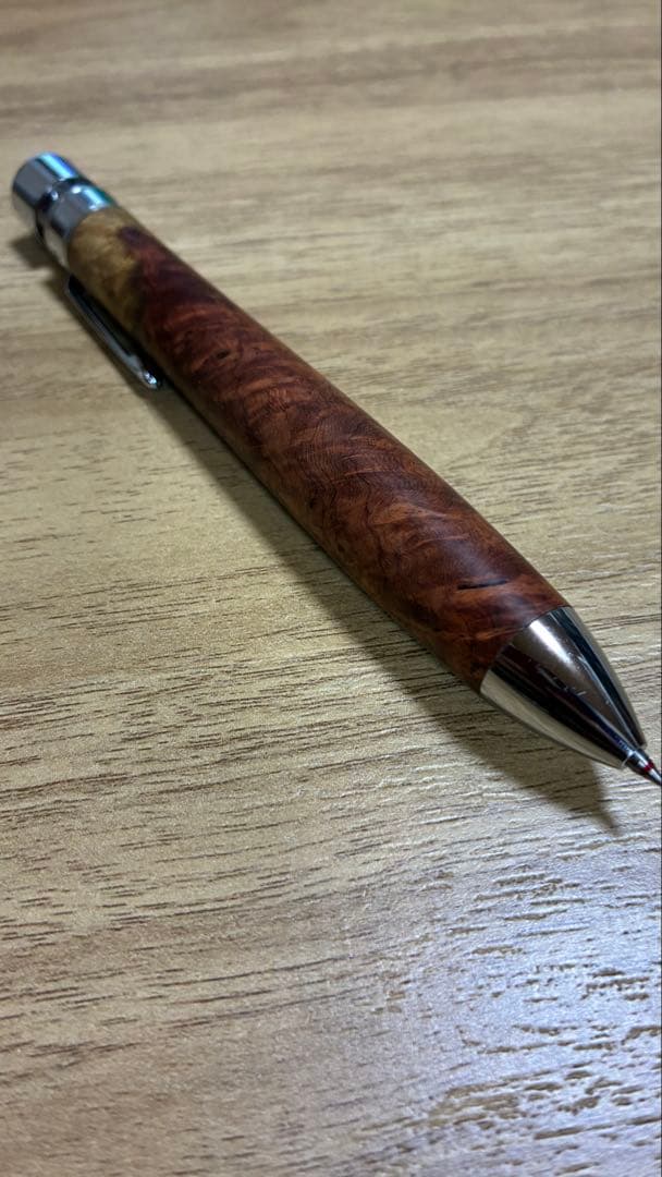 ※再値下げ 工房楔 多機能ペン グラッソ 花梨紅白こぶ杢