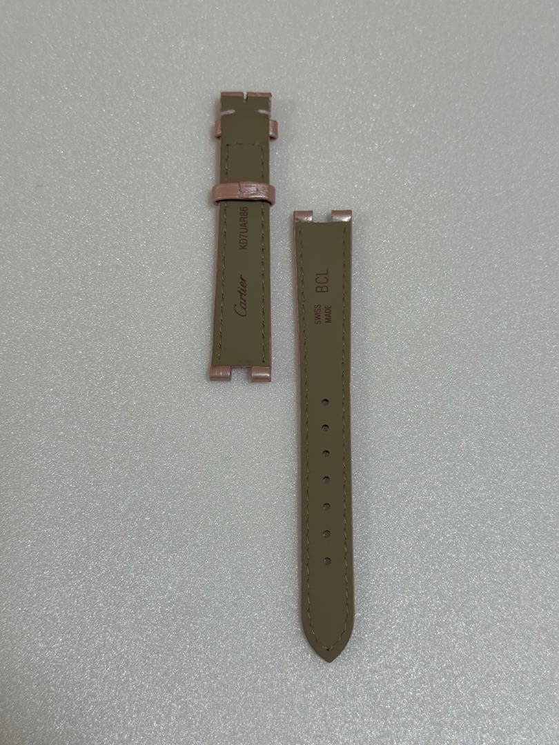 こゆき【新品】カルティエ バロンブラン26㎜用 純正 ベルト パールピンク