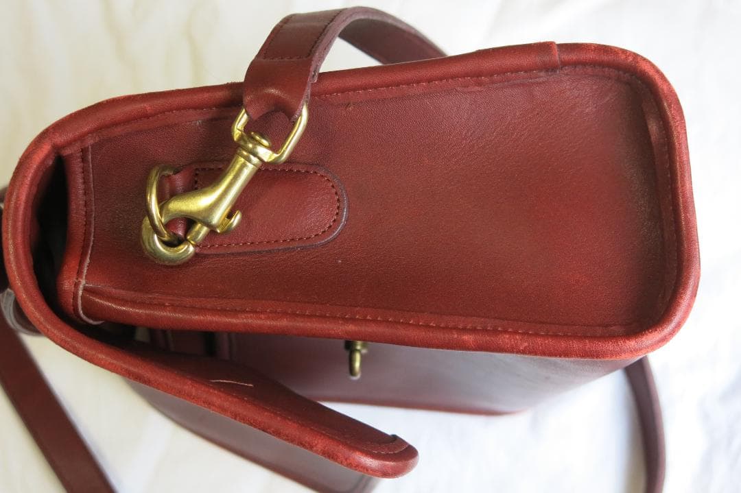 COACH オールドコーチ ショルダーバッグ 2way レザー　赤