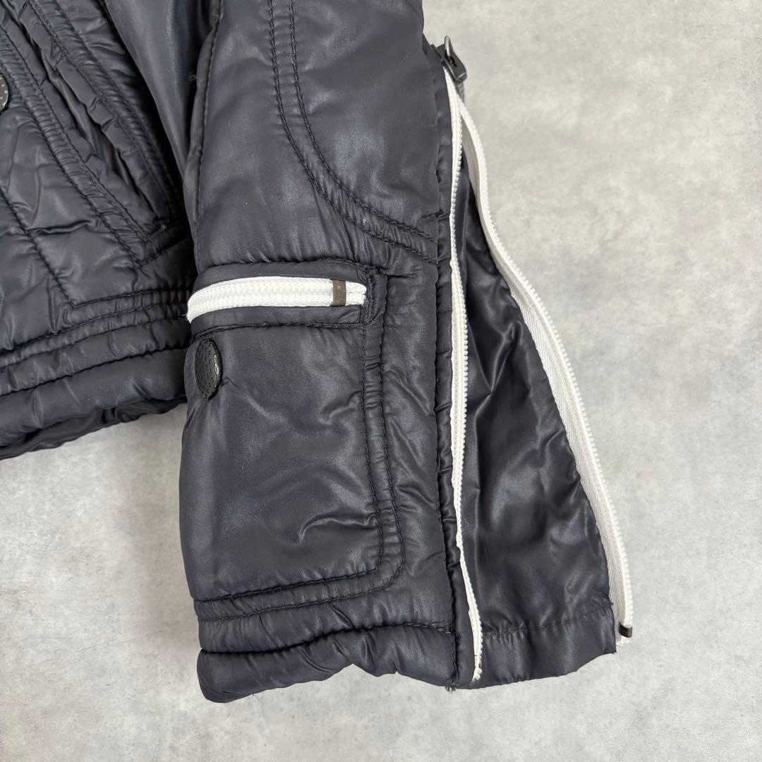 DIESEL ナイロン ライダースジャケット y2k S ギミック グランジ