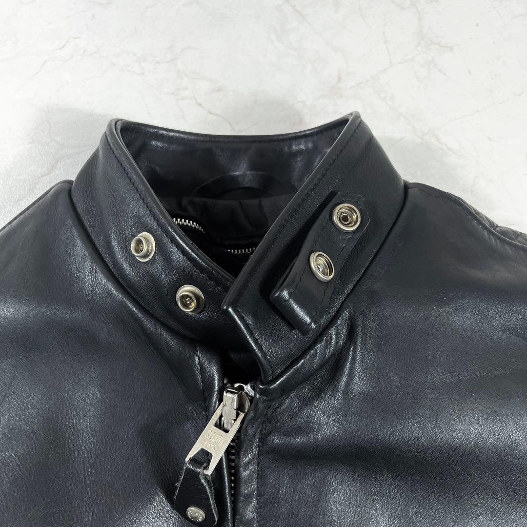 ✨極美品 ショット 641 ライダースジャケット 希少44 レザー 本革