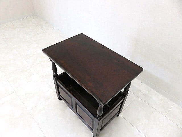 カ*ミ様 北海道民芸家具 樺無垢材サイドテーブル　　リビングテーブル/コンソール