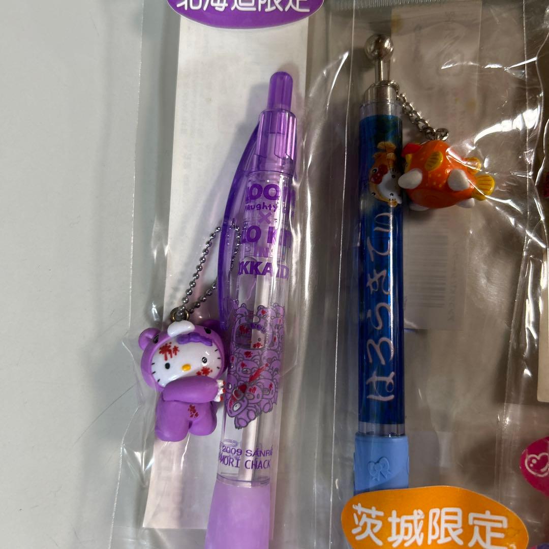 ご当地キティ　レア物　シャープペンシル 5本セット　秋葉原　メロンパン
