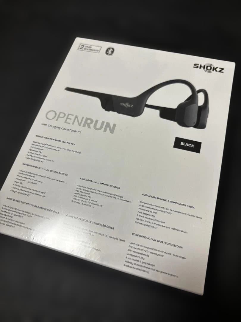 ［新品］未開封 SHOKZ OPENRUN オープンイヤー ブラック