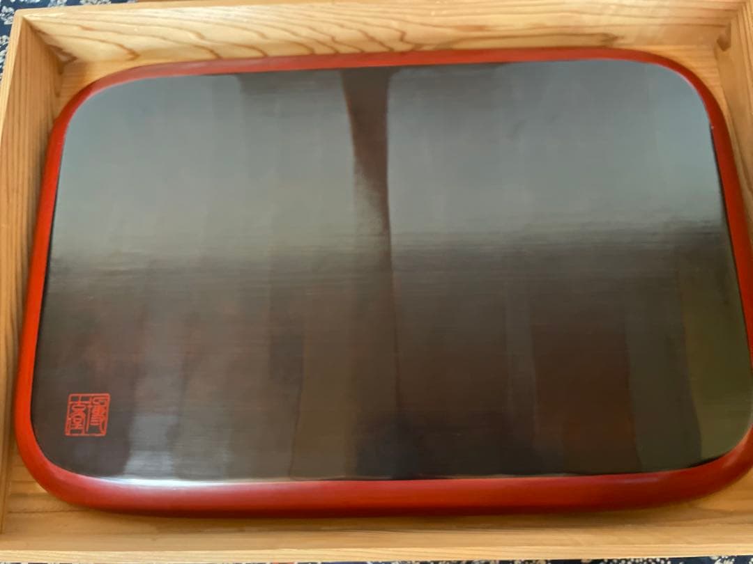 【鎌倉彫】博古堂　長方盆