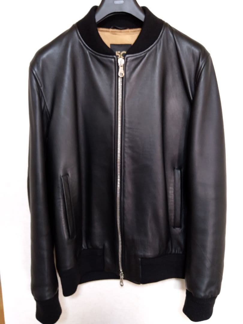 CINQUANTA ラムナッパレザー ボンバージャケット チンクアンタ