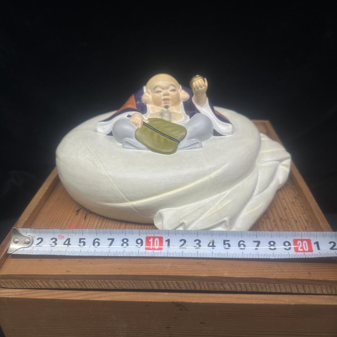 値下げ！七福神 裏絵 春画人形 裏隠し 隠し絵 浮世絵 彩色 箱付き　平安將和作