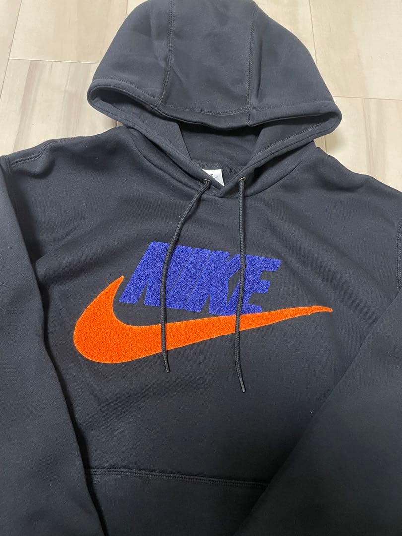 【新品未使用】NIKE上下セットアップ ロゴ ボア ブラック/Lサイズ